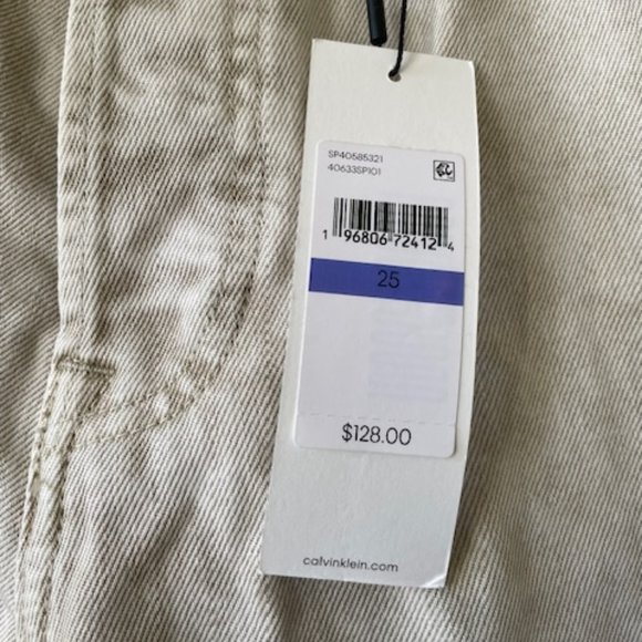 NWT CK Calvin Klein Standards Jeans Denim Willy Chavarria UNISEX 25 XS - Picture 7 of 12